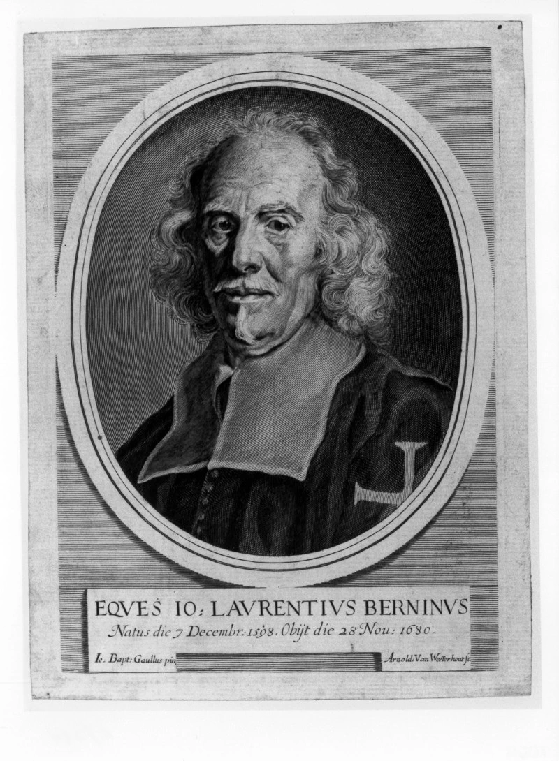 Gaulli Giovan Battista e Van Westerhout A. (1682 circa), Ritratto di Bernini